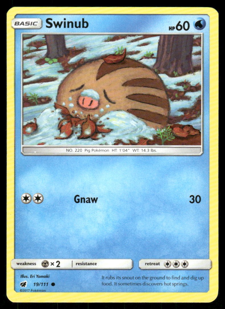Swinub Common SM – Crimson Invasion 19/111 NM