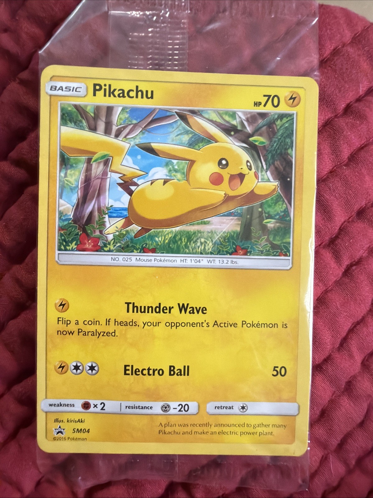Pikachu SM04 LP/MP Sun & Moon Promo Original Package Never Open 2016
