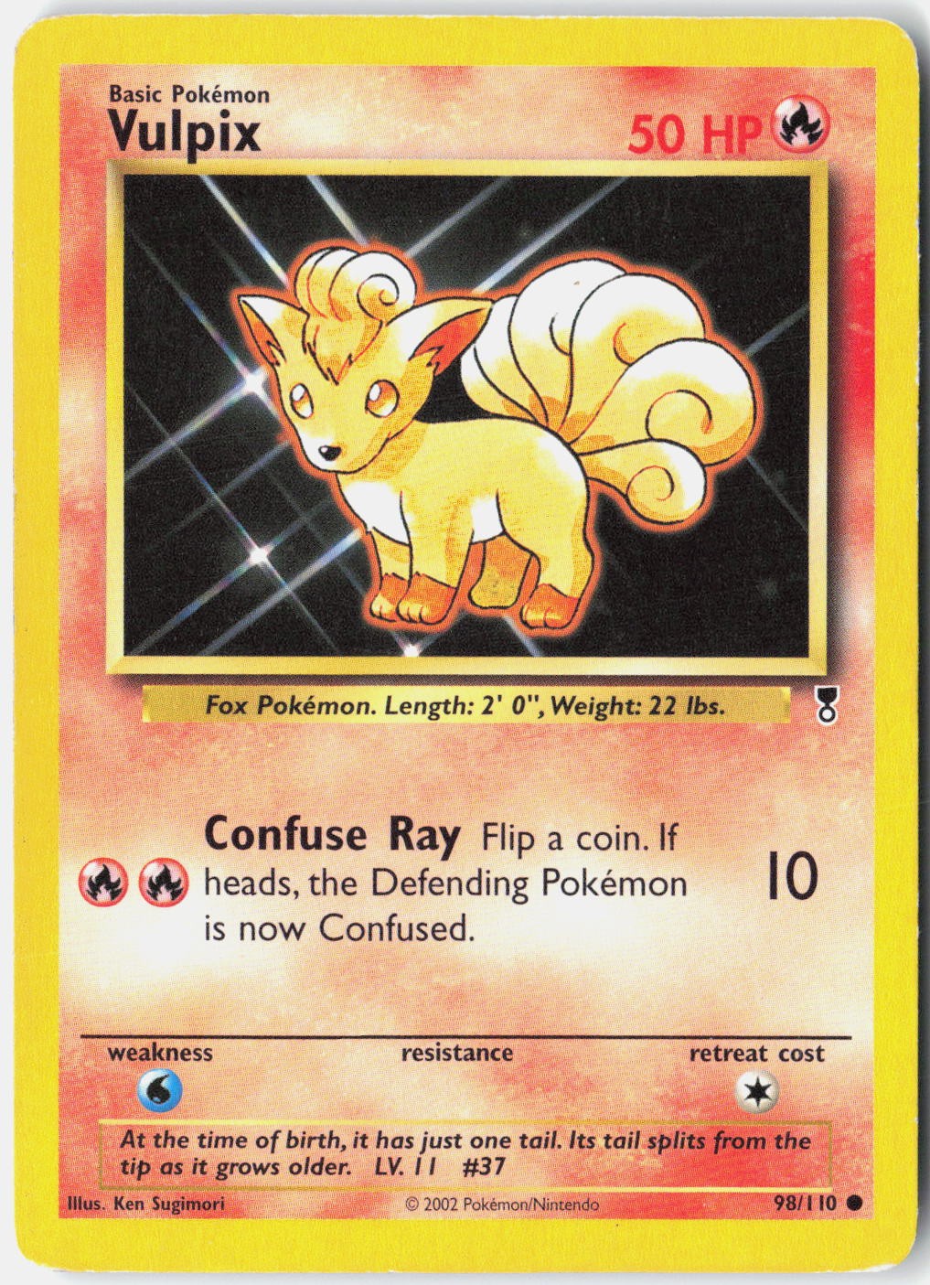 Vulpix Legendary Collection 098/110 Pokemon Card