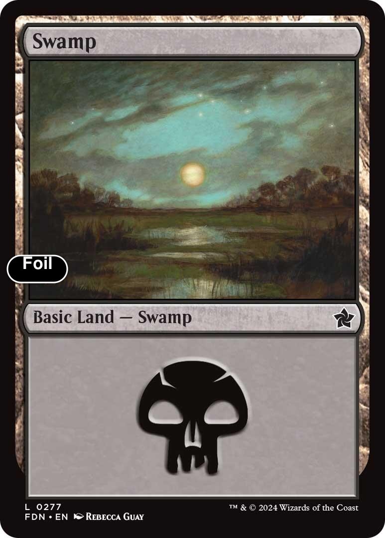 Swamp (0277) [Foundations] NM Foil – Magic