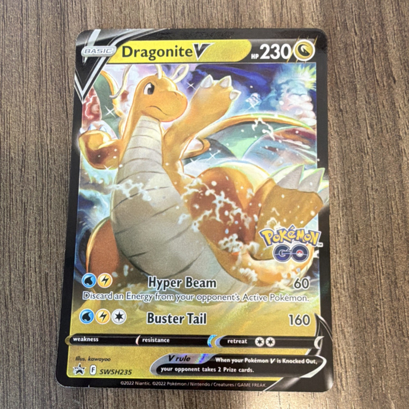 Pokémon Dragonite V Promo Holo SWSH235 Sword & Shield 230 HP Basic TCG Card