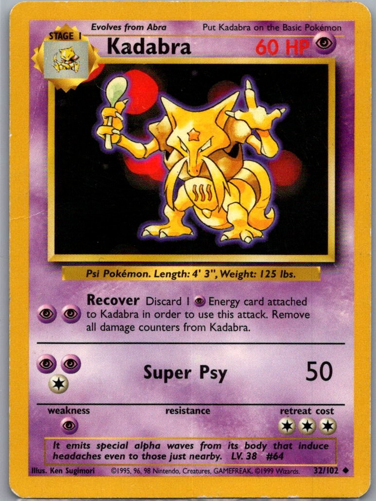Base Set #032/102 Kadabra
