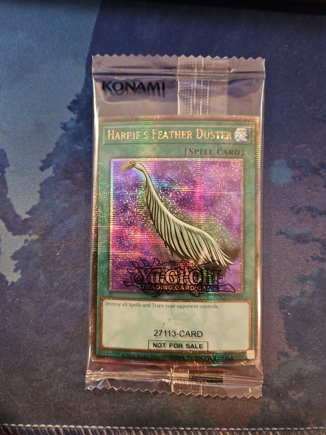 Yu-Gi-Oh! Harpie’s Feather Duster EDC1-EN001 Quarter Century Rare Alternative