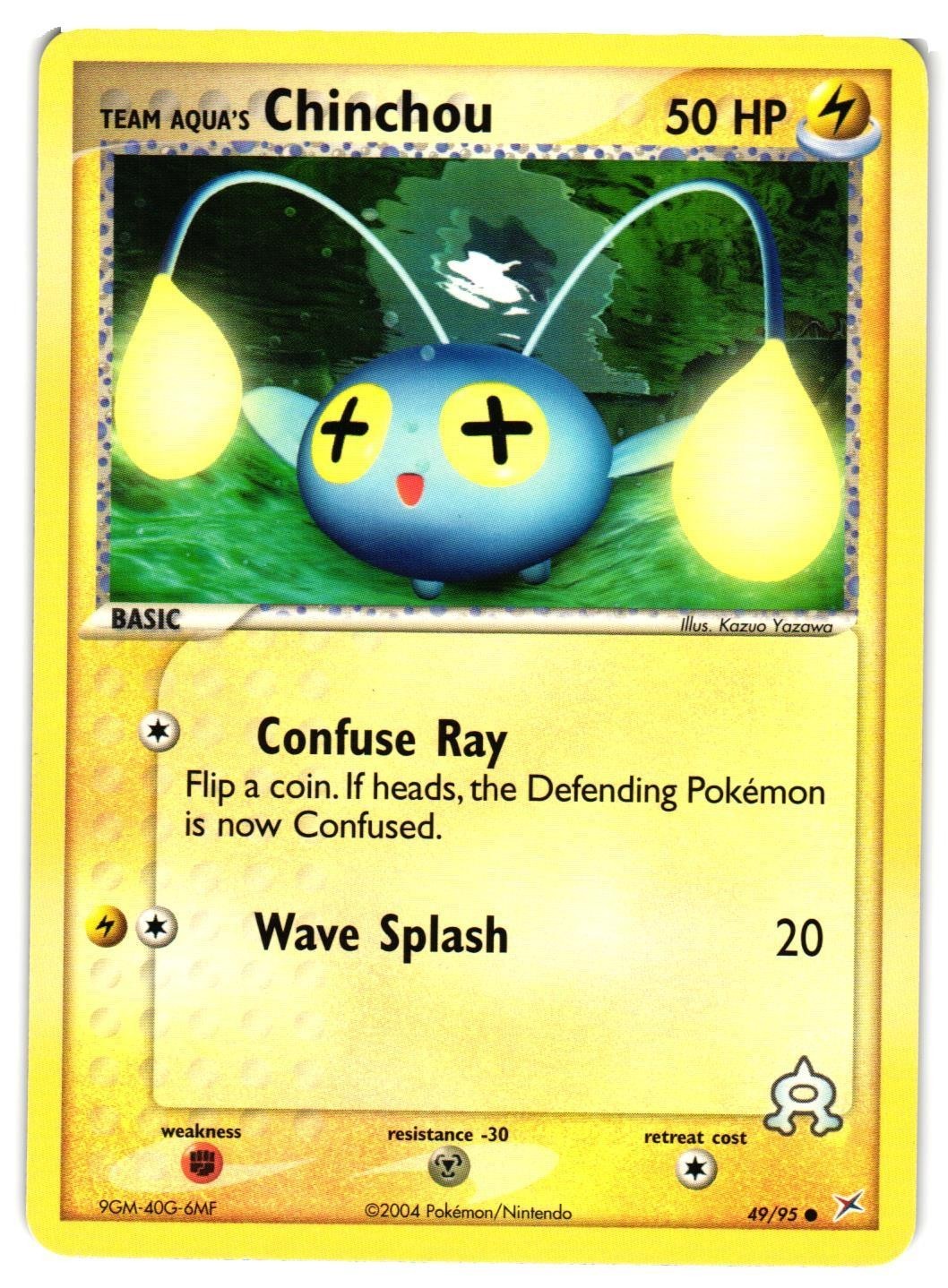 Pokemon TCG Team Aqua’s Chinchou 49/95 Team Magma vs Team Aqua VLP