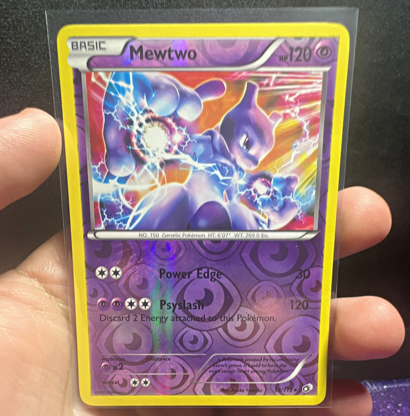 Pokémon TCG Mewtwo 53/113 Legendary Treasures Rev Holo 120HP EN