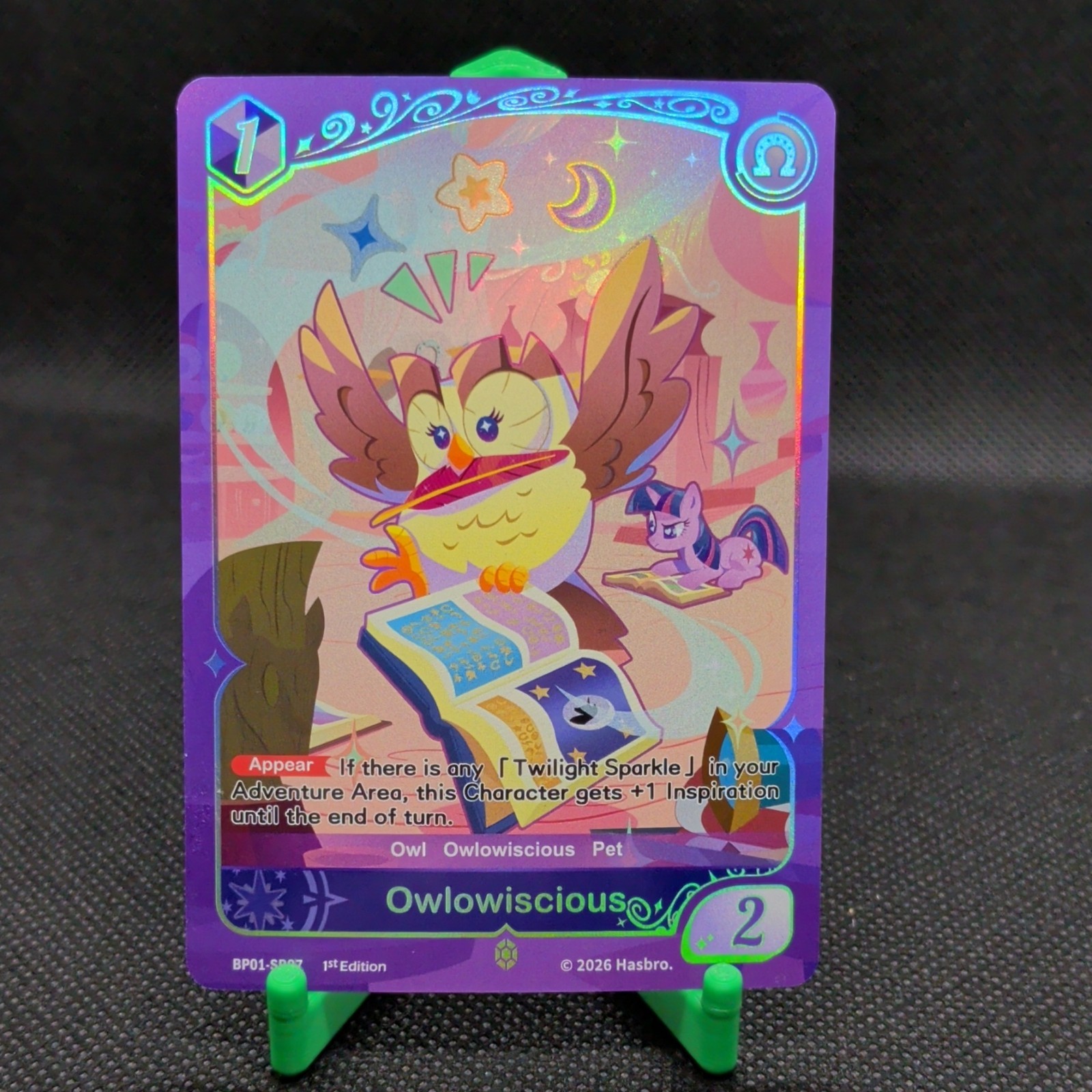 Hasbro Owlowiscious BP01-SR07 BP01 1st Edition Holo Super Rare EN 2026