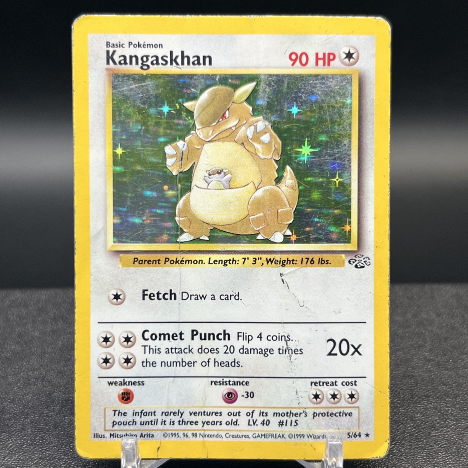 Kangakhan 5/64 Holo Rare Jungle Pokemon Card
