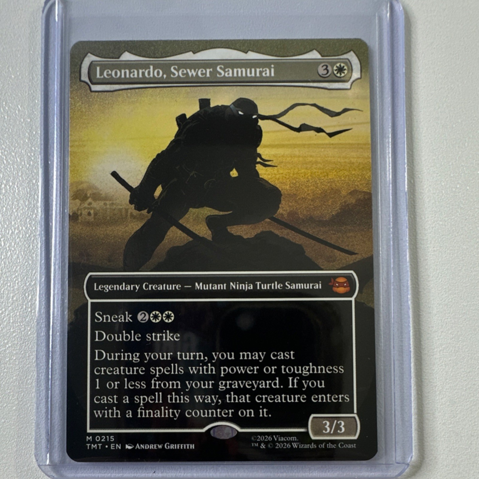 Wizards of the Coast Leonardo, Sewer Samurai TMT Legendary Creature White 0215