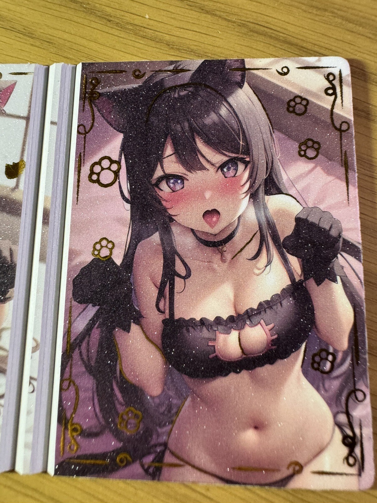 Dream Couple 2 Trifold Card Sexy Anime Waifu RARE Goddess Story Sakurajima Mai