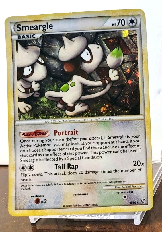 POKEMON SMEARGLE 8/90 HOLO RARE HGSS UNDAUNTED LP