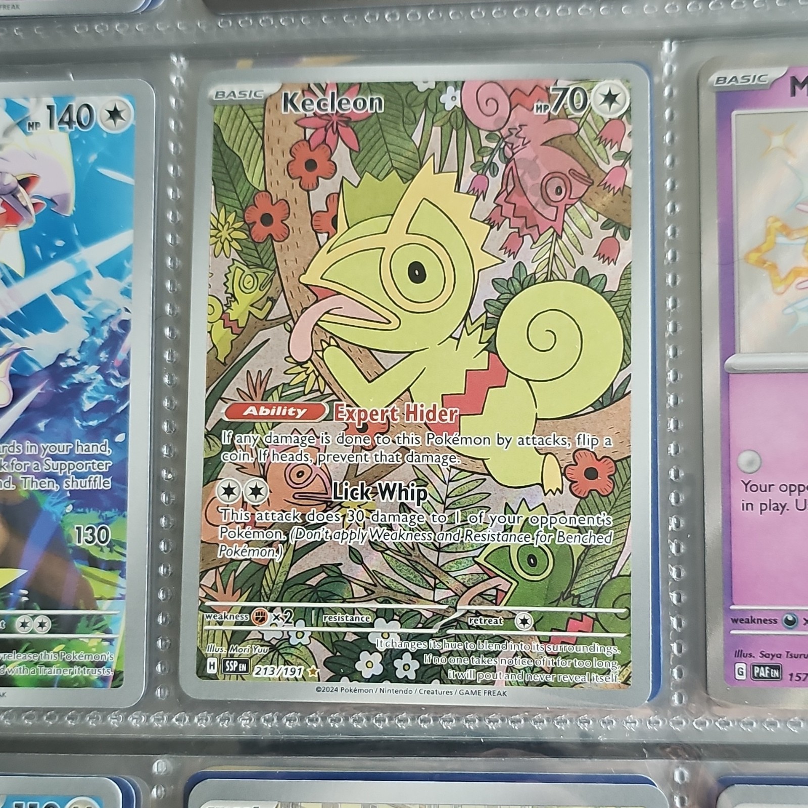 The Pokémon Company Kecleon Full Art Ultra Rare Holo 213/191 SV 151 70 HP ENG