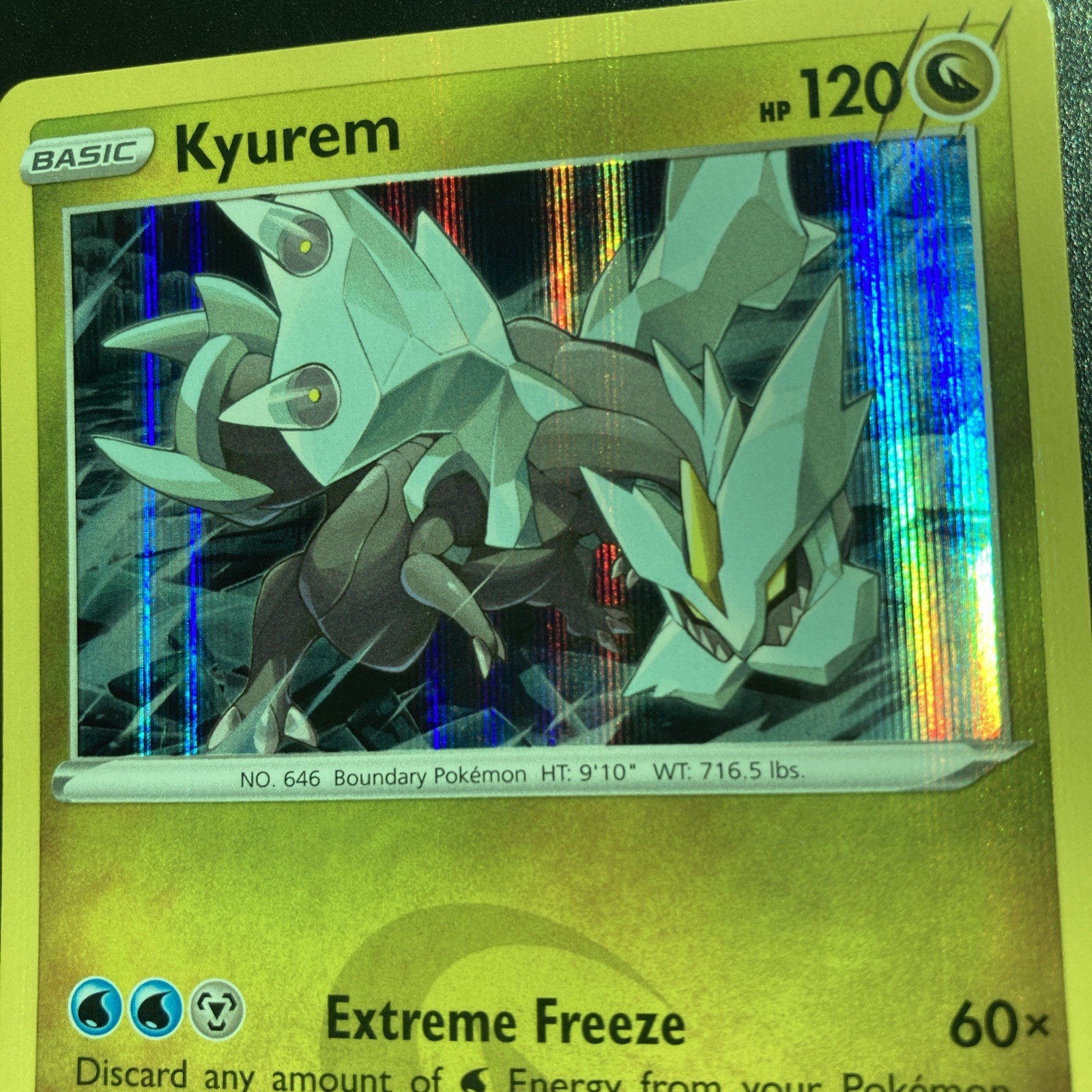 Kyurem 116/203 Holo Rare Evolving Skies Pokemon Reverse Holo Near Mint