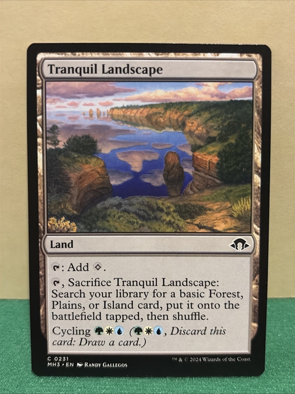 Tranquil Landscape Modern Horizons 3 Regular Magic The Gathering MTG￼