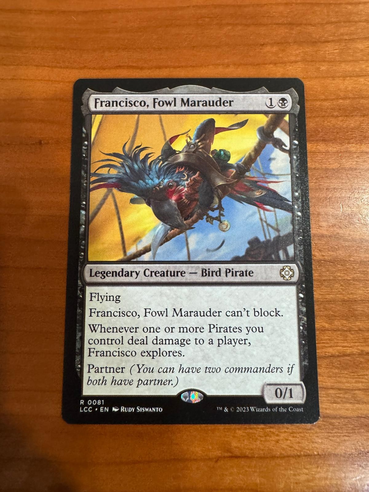 FRANCISCO, FOWL MARAUDER 81 COMMANDER: THE LOST CAVERNS OF IXALAN MTG NM
