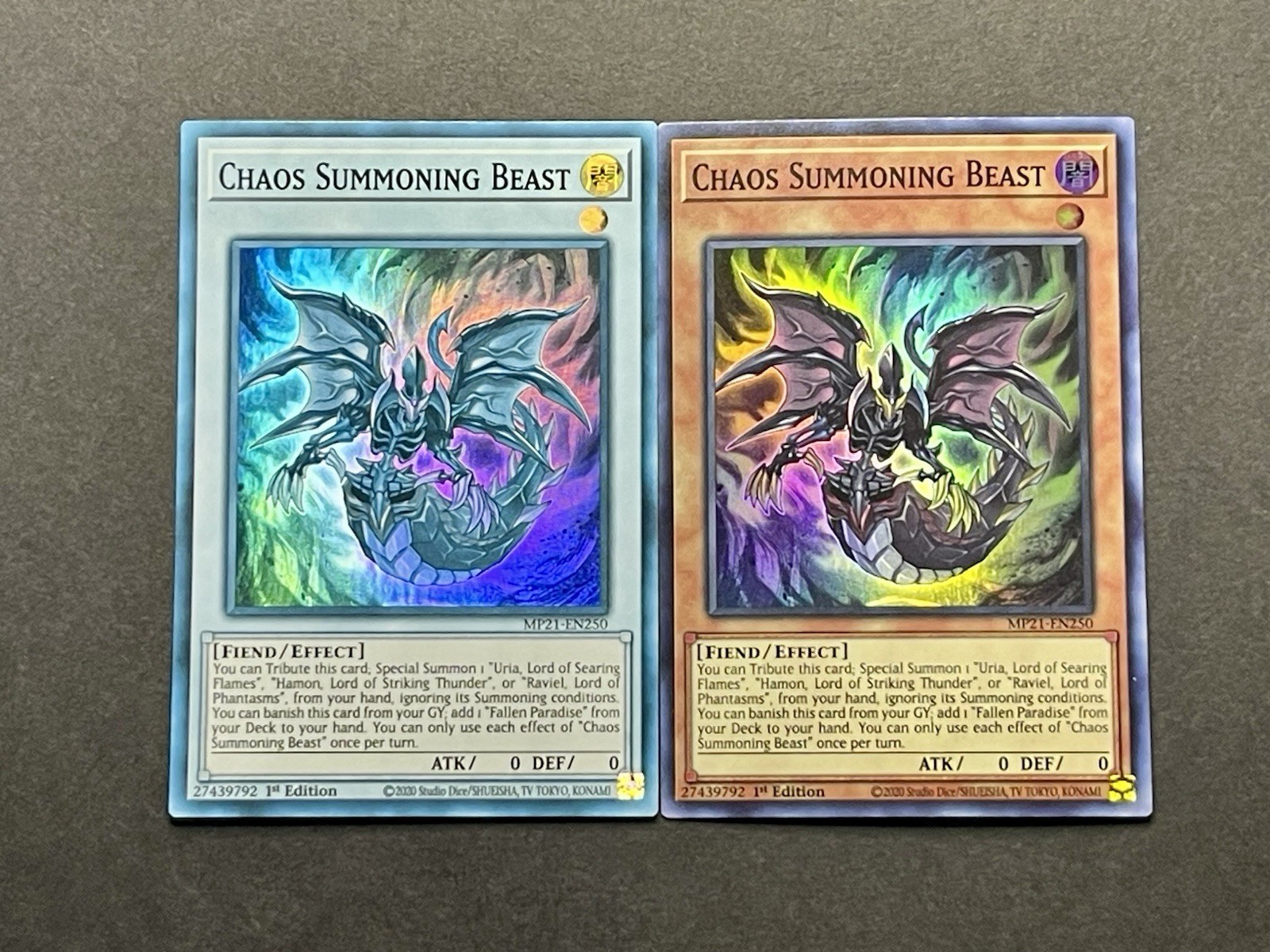 Chaos Summoning Beast | FADED | MP21-EN250 | Super Rare | LP | 1st Ed | YuGiOh!