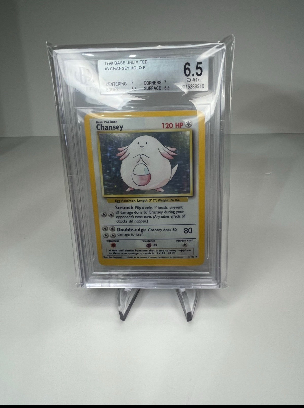 Chansey 003/102 Base Set Holo