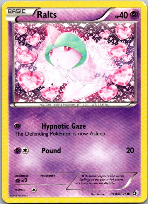 Ralts Holo Common Legendary Treasures: Radiant Collection RC8/RC25 HP