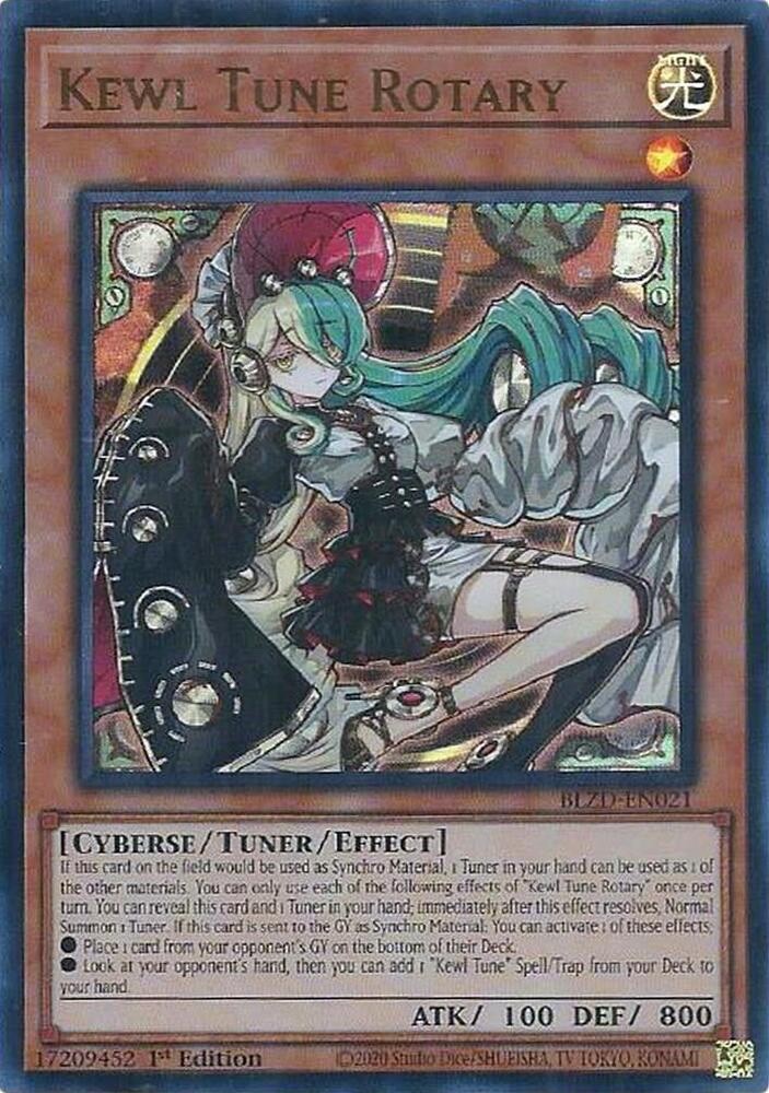 Kewl Tune Rotary BLZD-EN021 (Ultra Rare) Mint Condtion 1st Edition