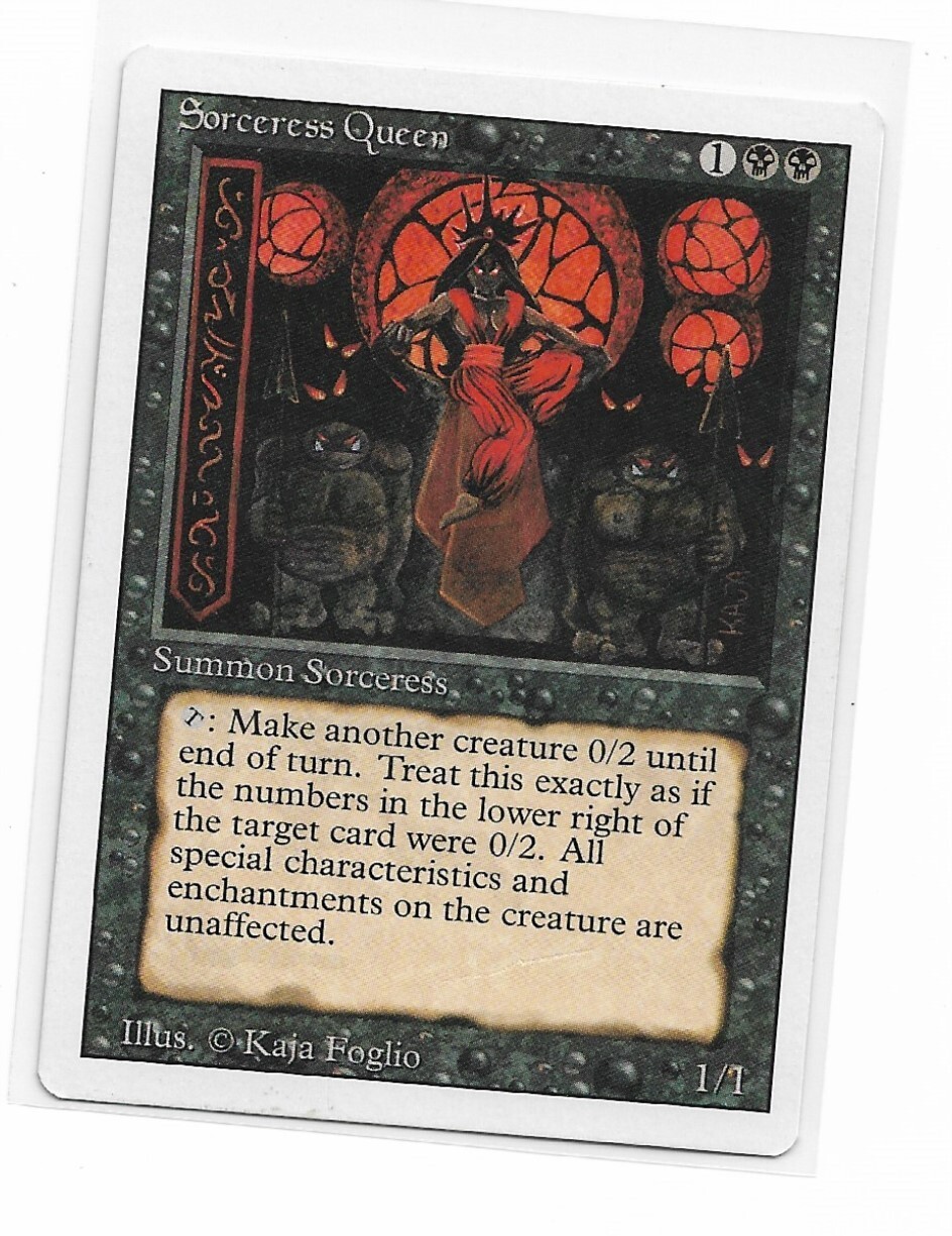 Magic the Gathering ~ MTG ~ 1x Sorceress Queen ~ HP ~ REVISED