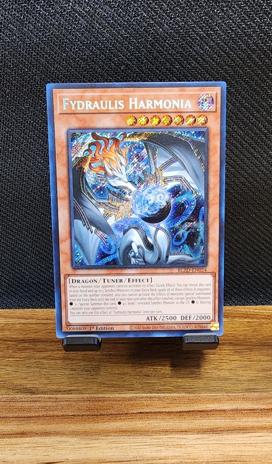 Yugioh Fydraulis Harmonia BLZD-EN024 Blazing Dominion Secret Rare 1st Edition NM