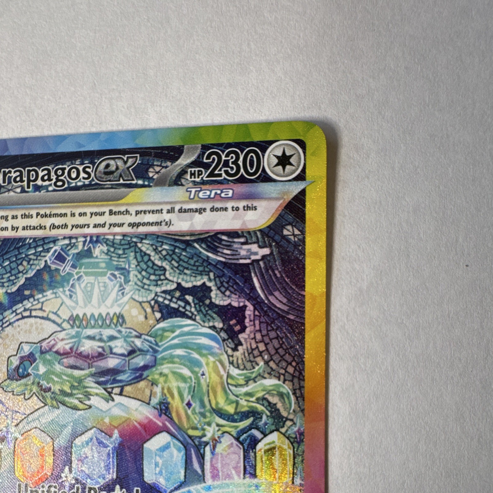 Pokemon Terapagos ex Sv07 Stellar Crown SIR Full Art Holo EN 170/142 230 HP