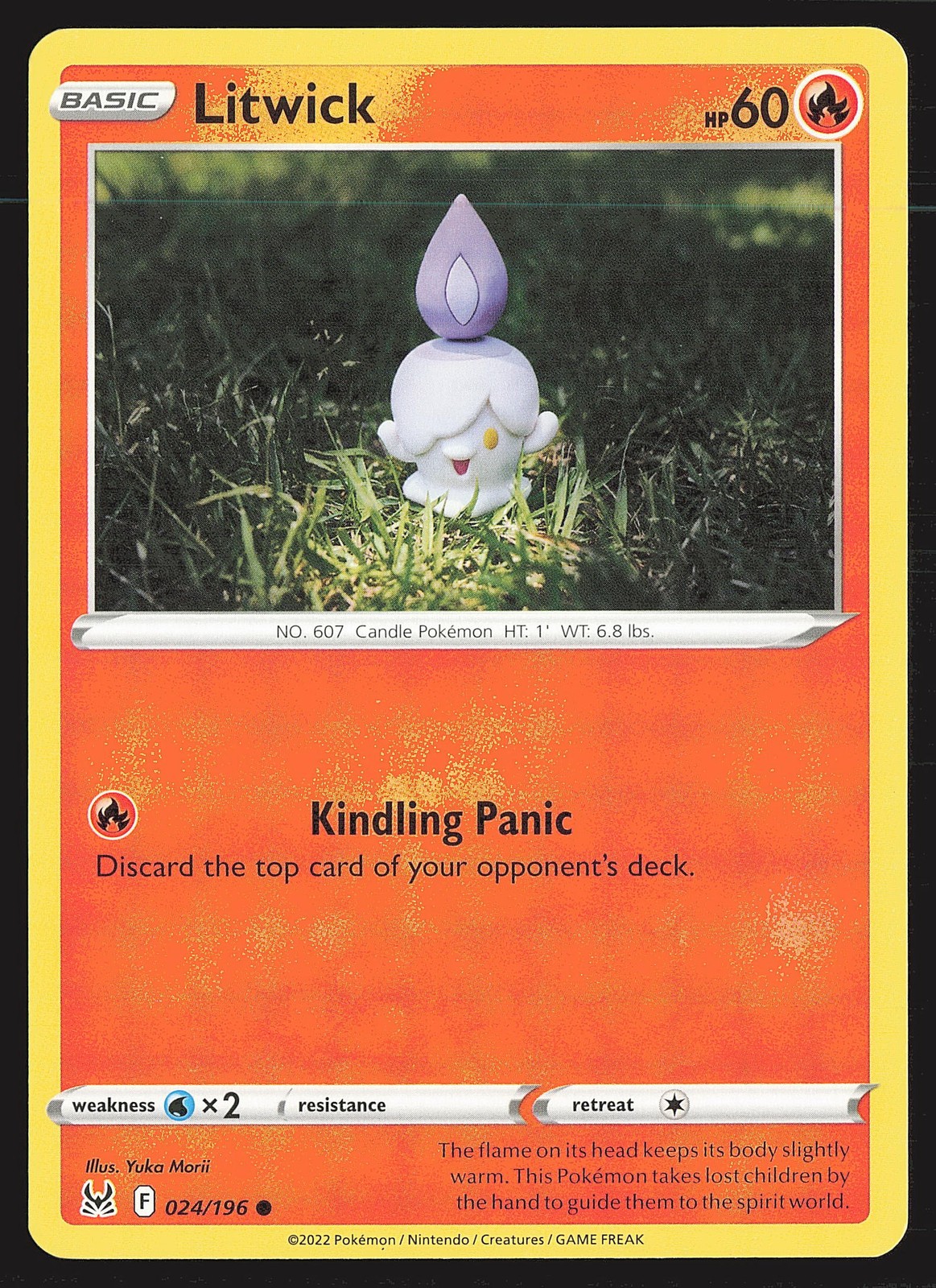 SWSH11: Lost Origin Litwick #024/196 Common Pokemon Card