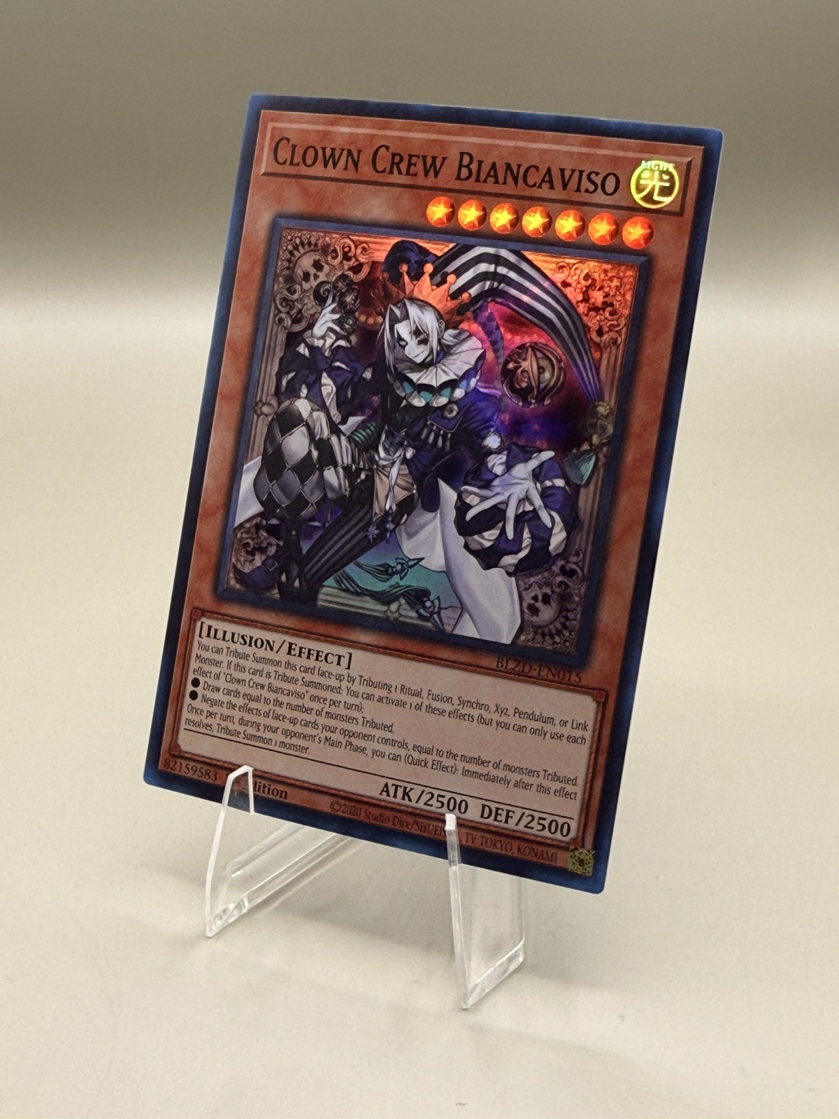 Yugioh Clown Crew Biancaviso BLZD-EN015 Super Rare 1st Edition NM