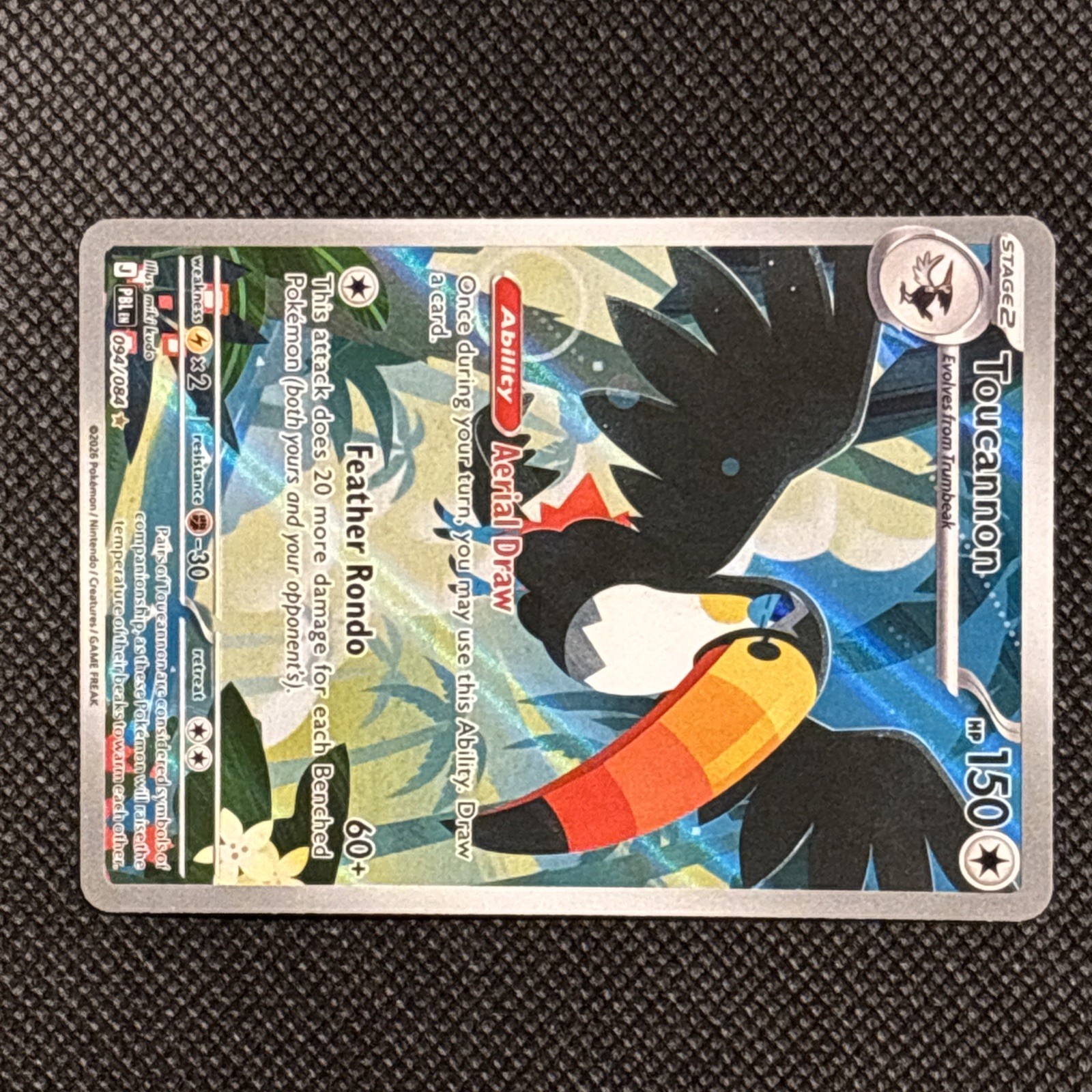 Toucannon 094/084 Me05: Pitch Black Holo POKEMON T63