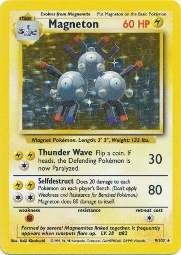 Magneton – [BS – 009/102] – Holofoil – Holo Rare – Pokemon – EN