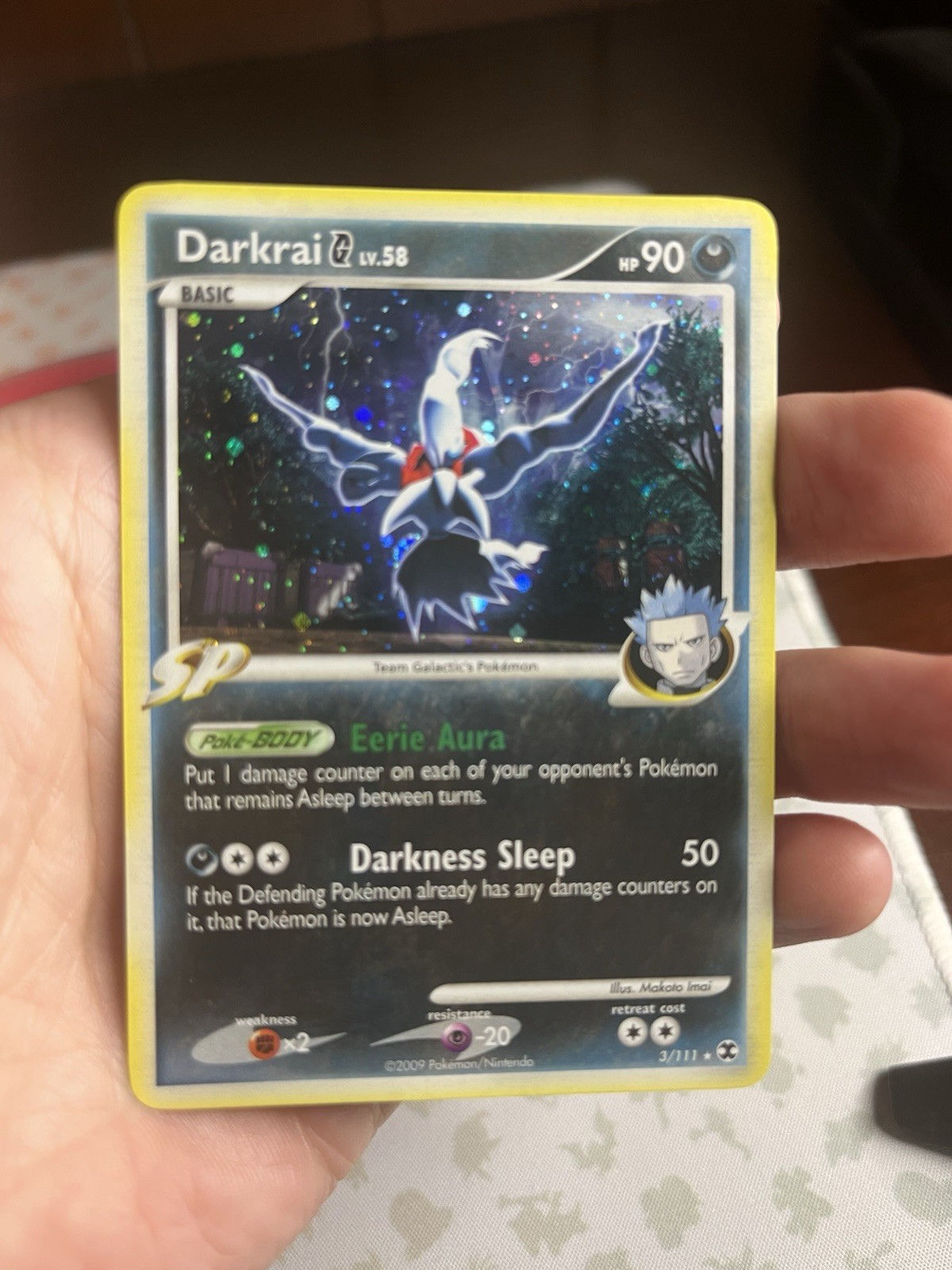 Pokemon TCG Darkrai G Lv.58 Holo Rising Rivals 3/111 Holo NM-MT Clean Condition