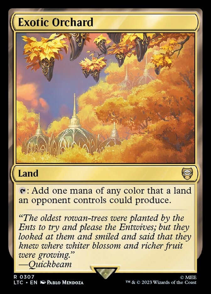 Exotic Orchard 0307 Non Foil Rare LOTR Commander MTG Near Mint