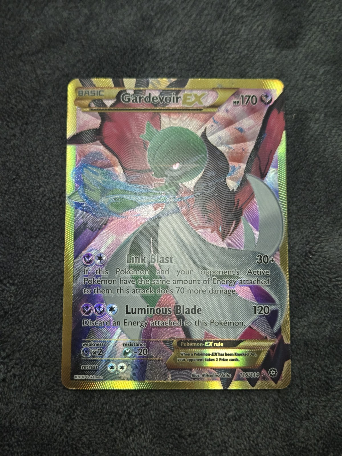 Gardevoir EX Holo Secret Rare 116/114 XY Steam Siege – Moderately Played