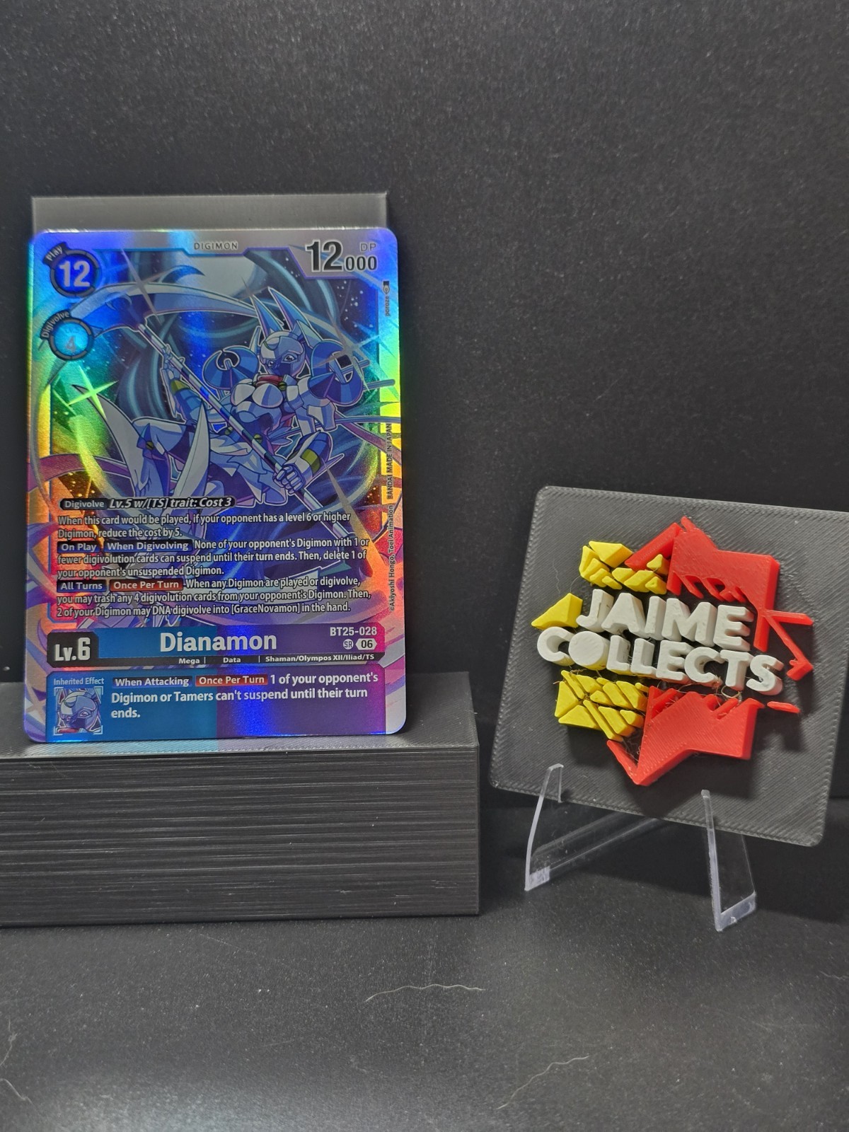 Dianamon BT25-028 Super Rare Digimon Card Game Dual Revolution Holofoil