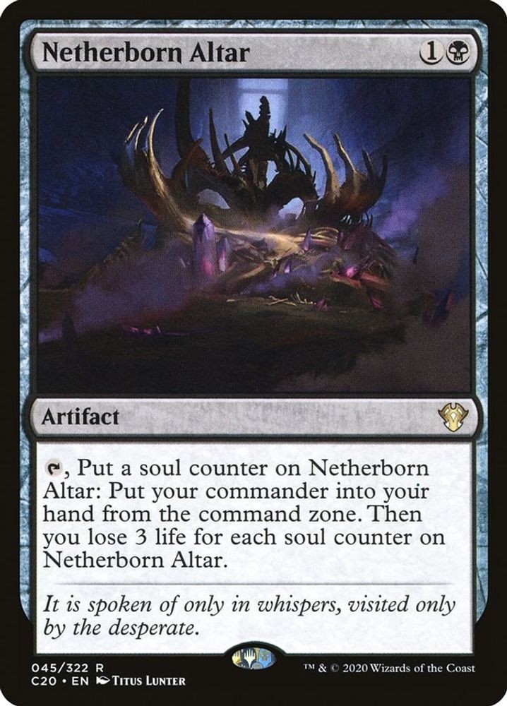 2020 Magic: The Gathering: Commander 2020 – Netherborn Altar (#45, R, Near Mint)