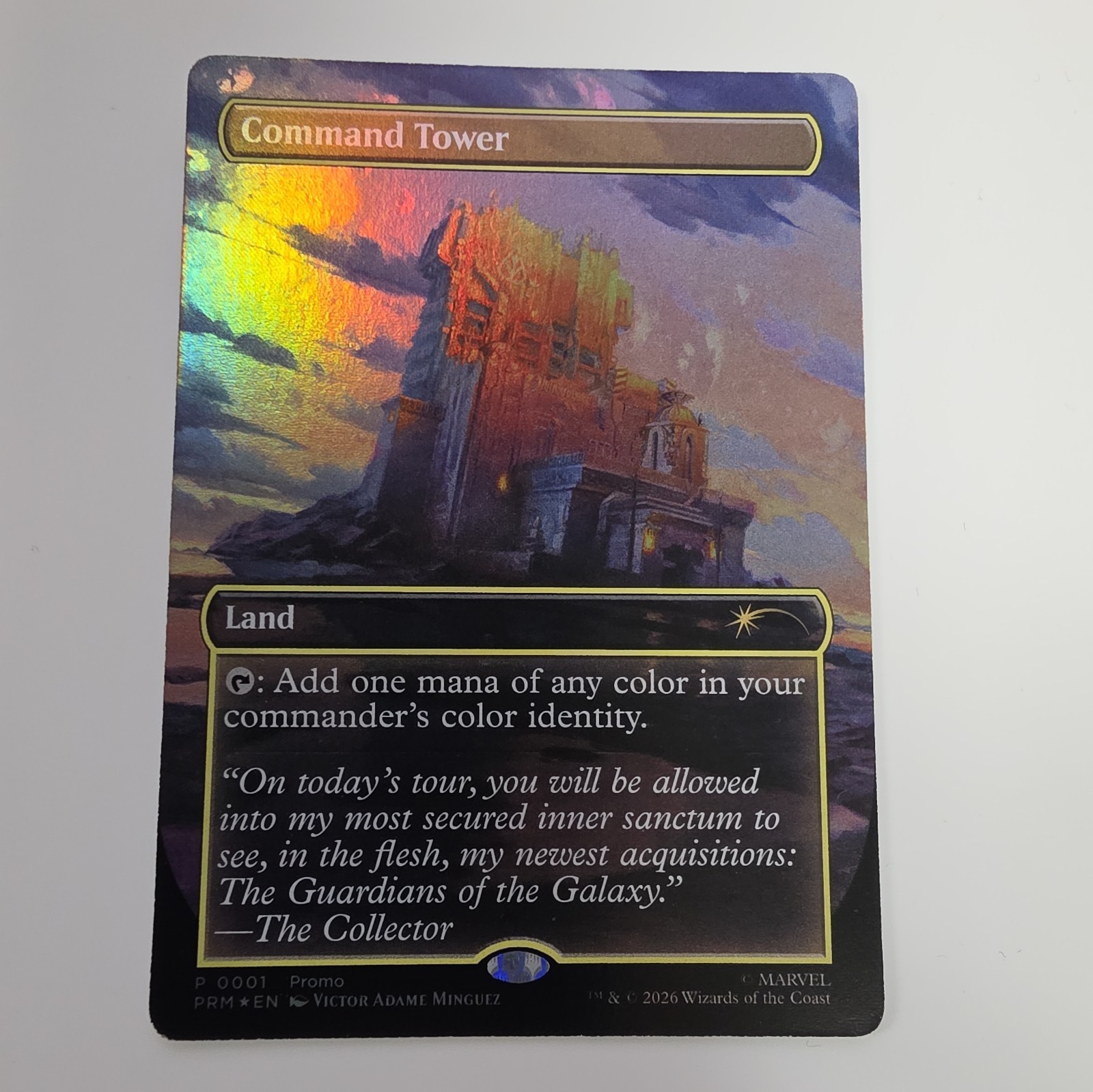 MTG Command Tower 0001 Marvel Super Heroes Exclusive Disney Promo Foil 2026 NM