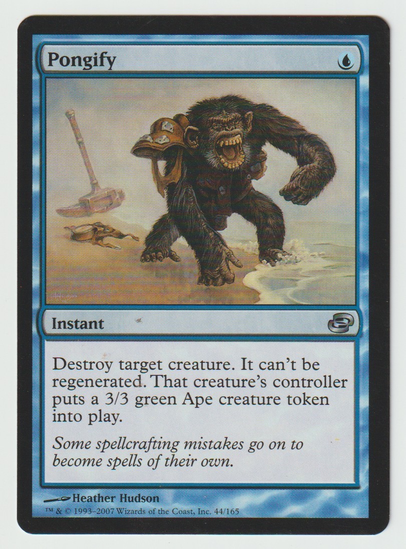 Magic the Gathering MTG Planar Chaos #44 Pongify Blue Uncommon LP