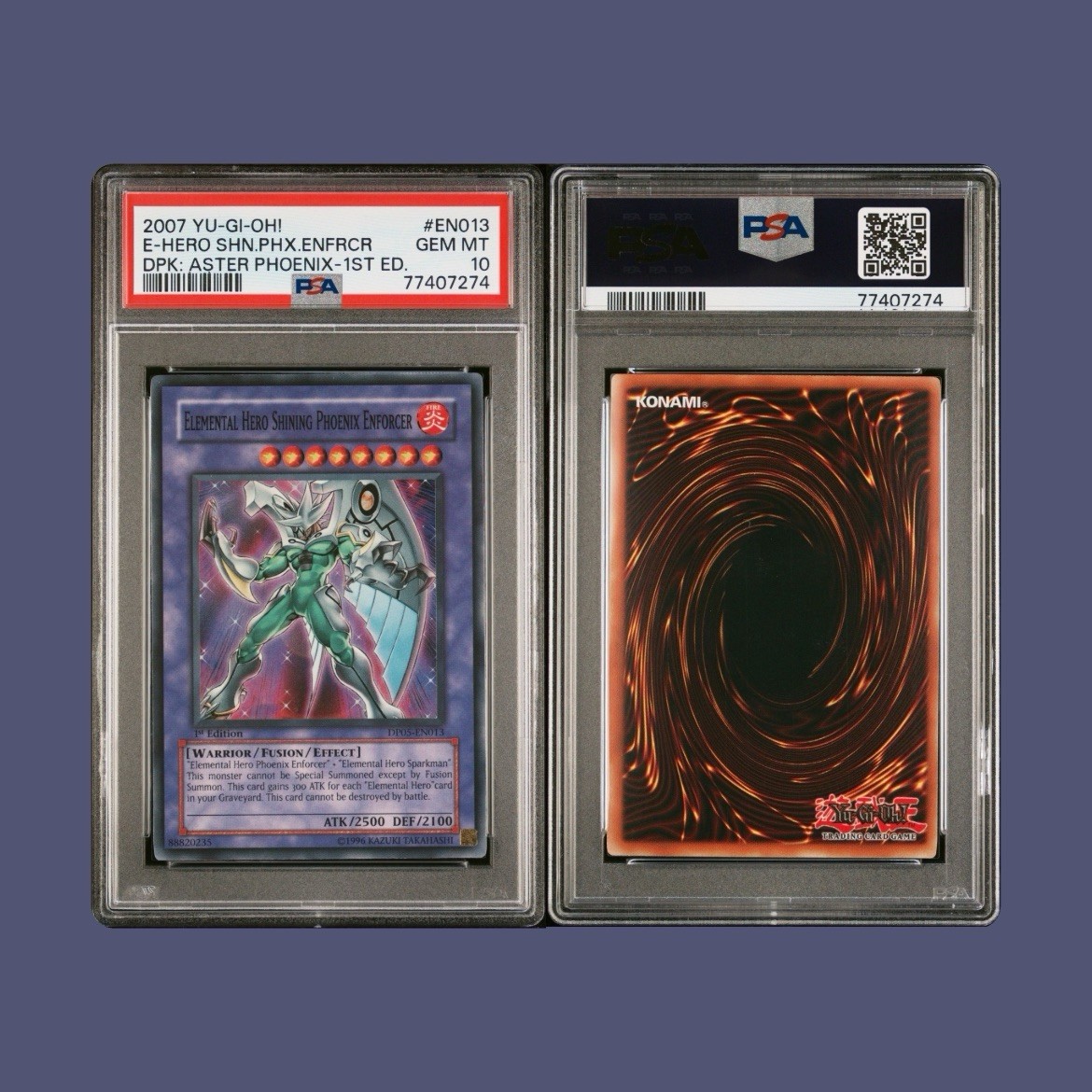 Yu-Gi-Oh! Elemental Hero Shining Phoenix Enforcer DP05-EN013 1st Edition PSA 10