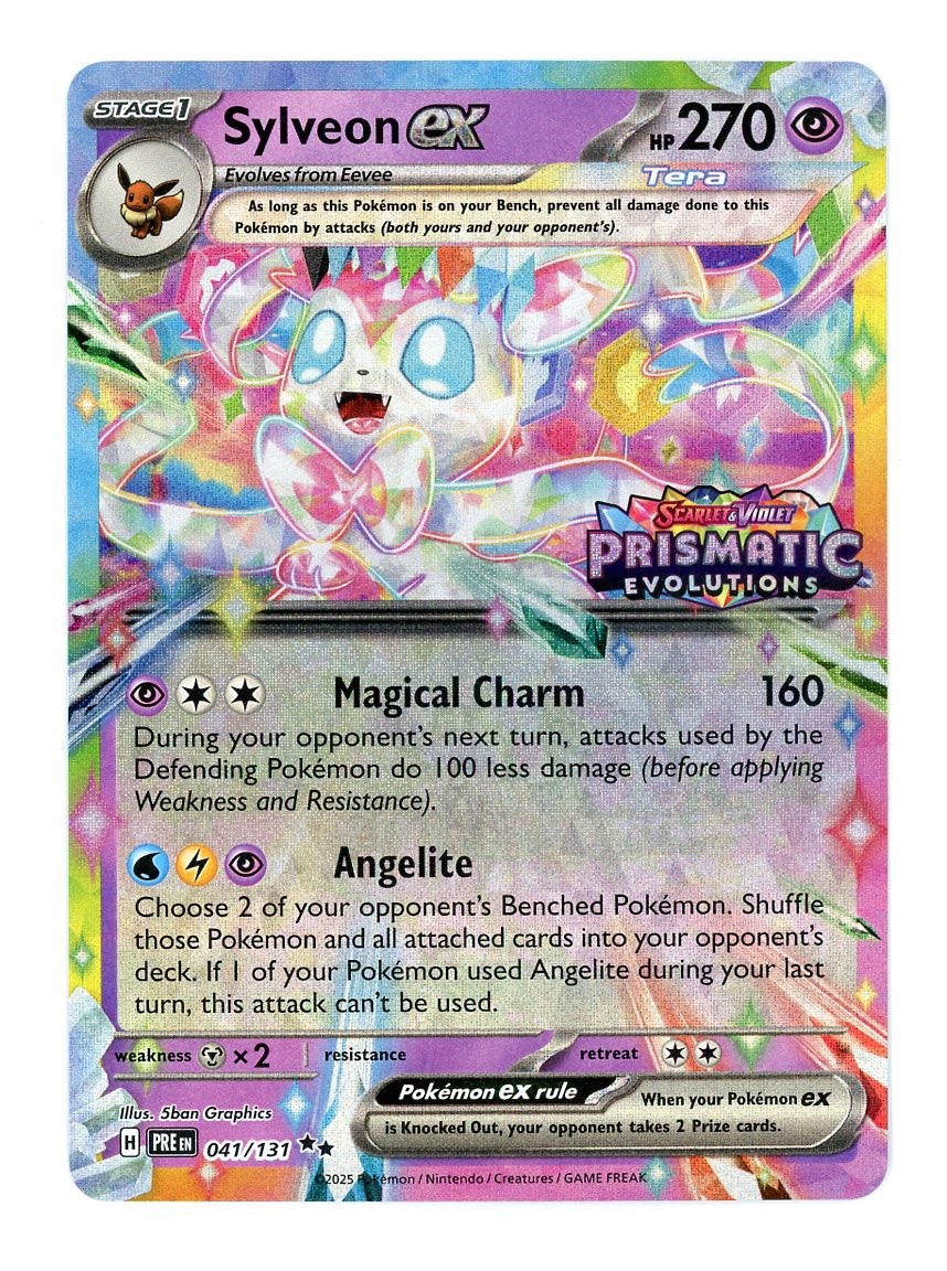 Prismatic Evolutions Stamped Sylveon ex #041/131 Promo
