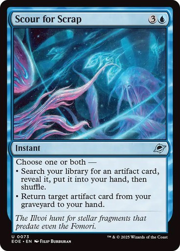 Scour for Scrap NM MTG Edge of Eternities [EOE] Uncommon Blue Instant Regular