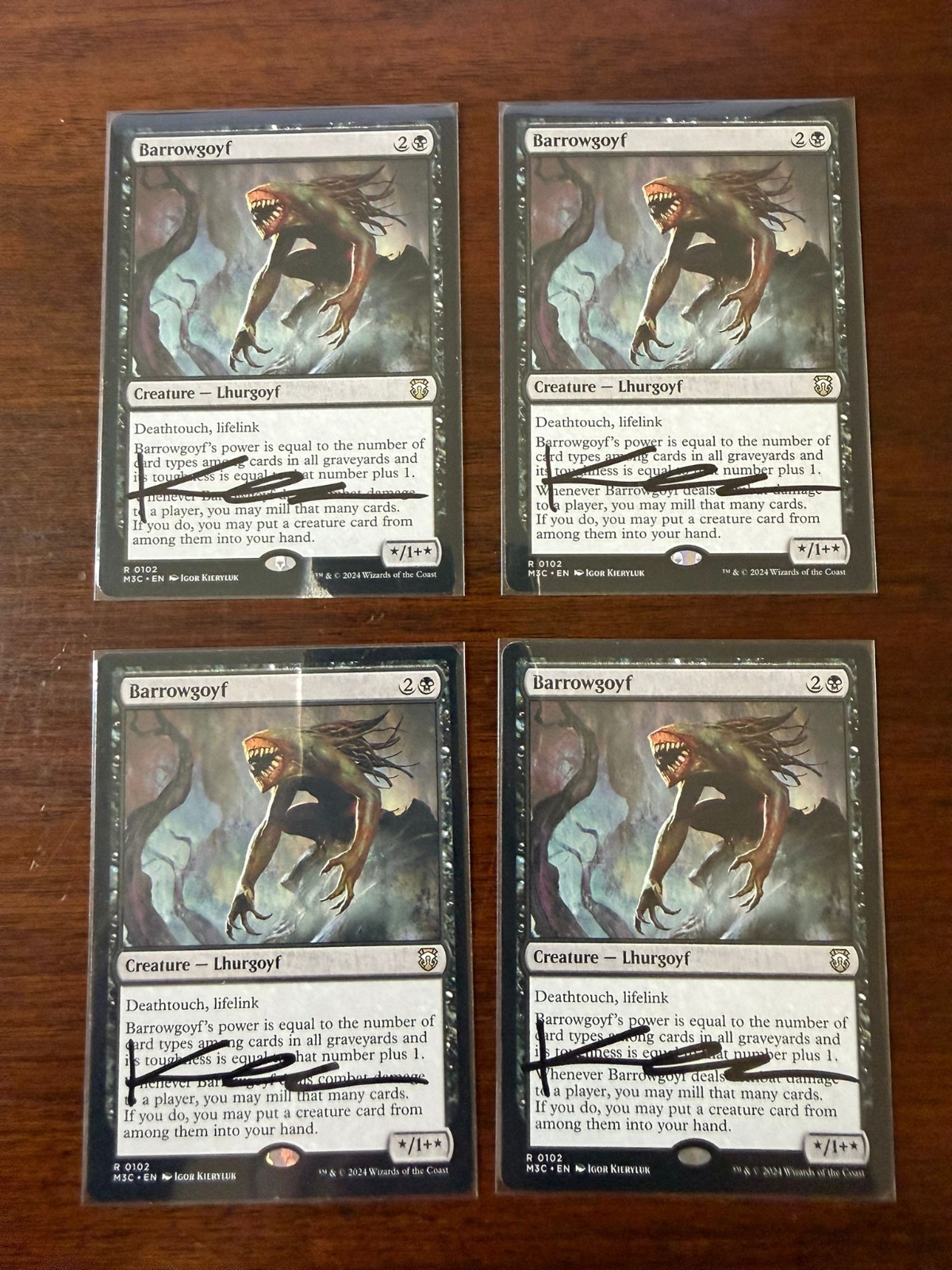 MTG magic the gathering – Barrowgoyf signed Igor Kieryluk