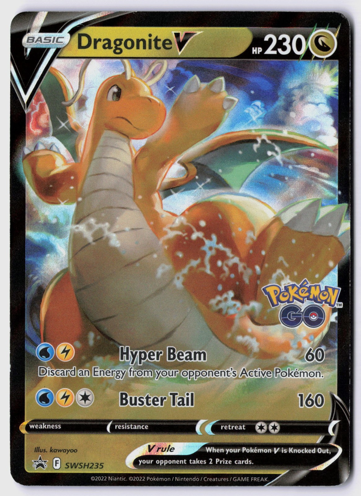 Dragonite V – SWSH235 Holofoil SWSH: Sword & Shield Promo Cards NM