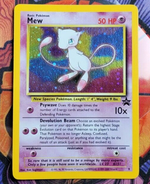 Mew 9 Holo Black Star Promo Wotc Pokemon Card TCG English