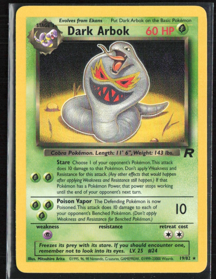 Dark Arbok 2000 Pokemon #19/82