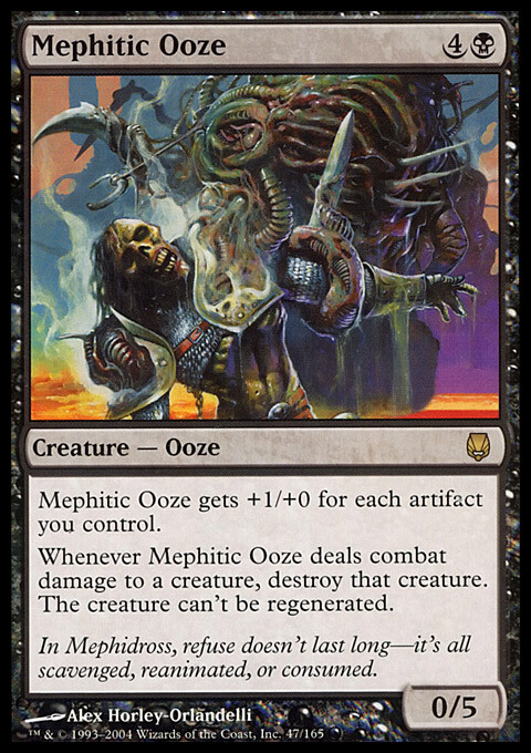 MTG Magic the Gathering Mephitic Ooze (47/165) Darksteel MP