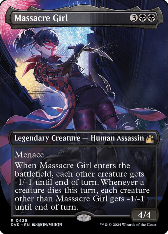 MTG Massacre Girl Borderless – Ravnica Remastered #425