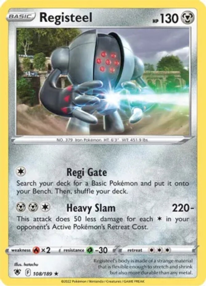 Registeel – 108/189 – Rare – Lightly Played