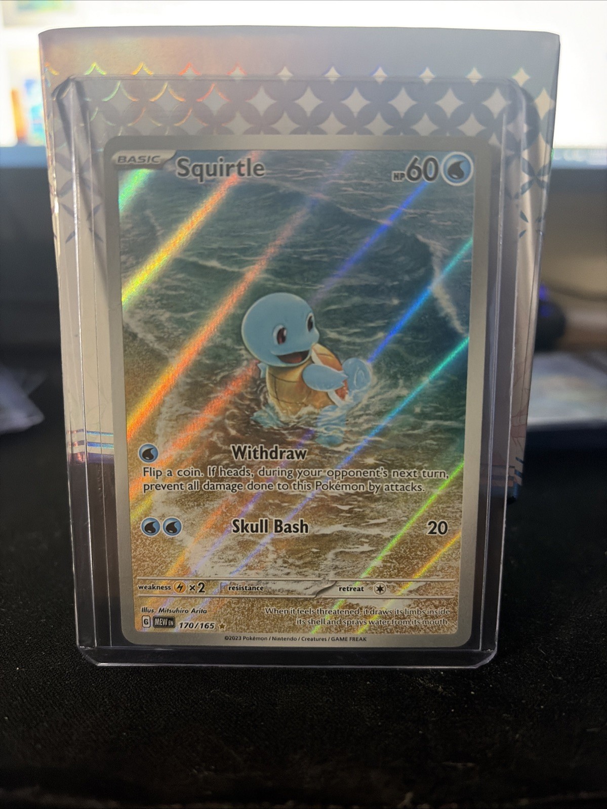 Squirtle 170/165 S&V 151 IR. Great Condition. Potential 10.
