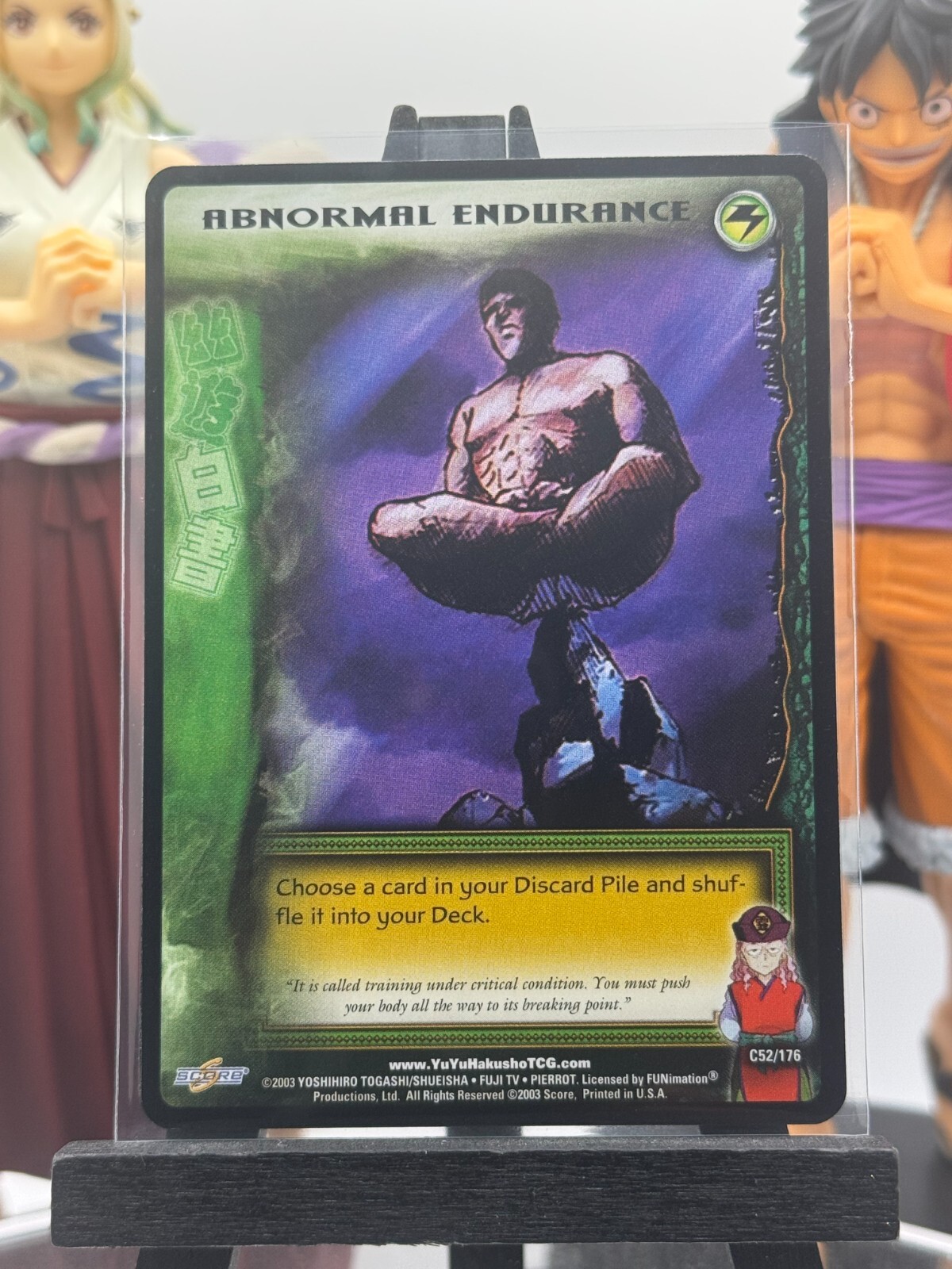 Yu Yu Hakusho TCG 3 Abnormal Endurance C52 Ghost Files Unlimited Common!