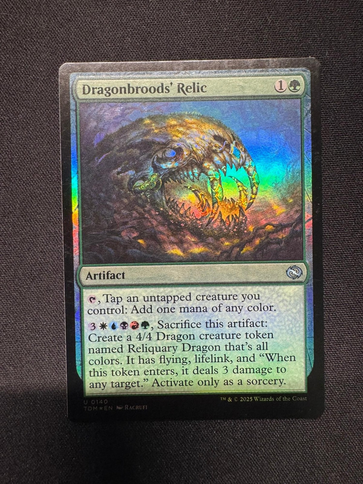 DRAGONBROODS’ RELIC FOIL – Magic: The Gathering – Racrufi NM/M