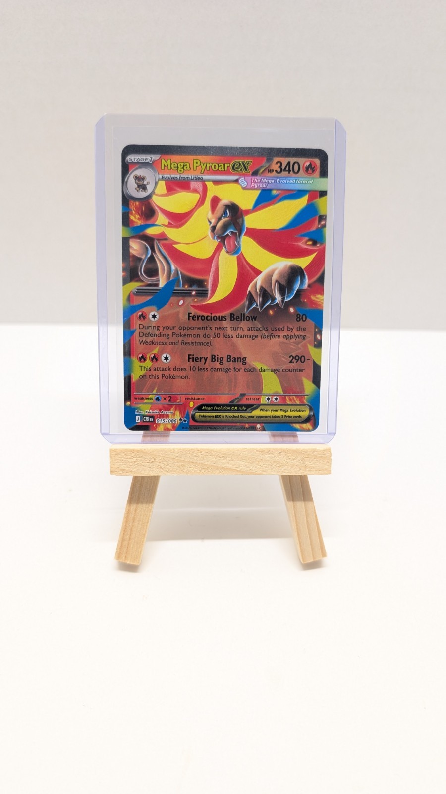 Pokémon TCG, Mega Pyroar Ex 015/086 – Chaos Rising